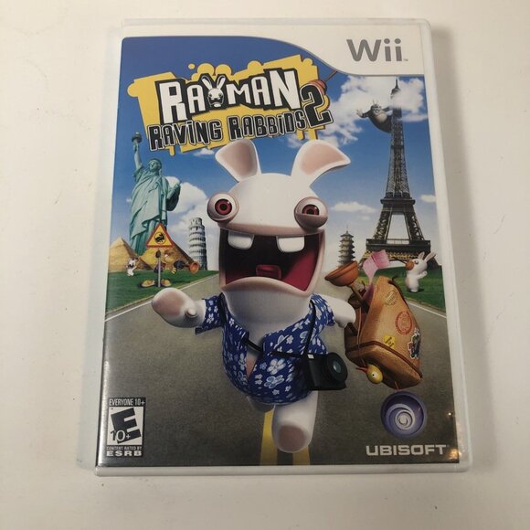 Nintendo Other - Rayman Raving Rabbids 2 (Nintendo Wii, 2007) Complete W/ Manual